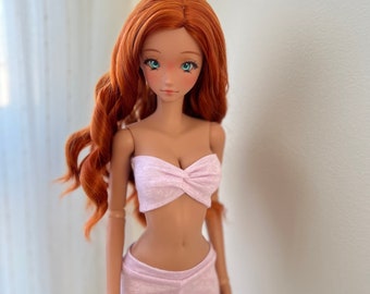 Front knot bustier with matching leggings for Smart Doll