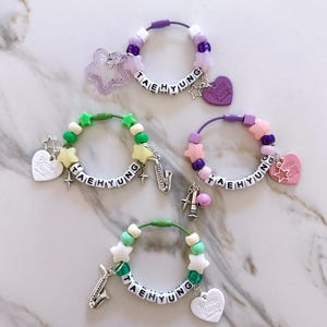 BTS V Kim Taehyung Handmade Keychains Keyrings Bag Charms