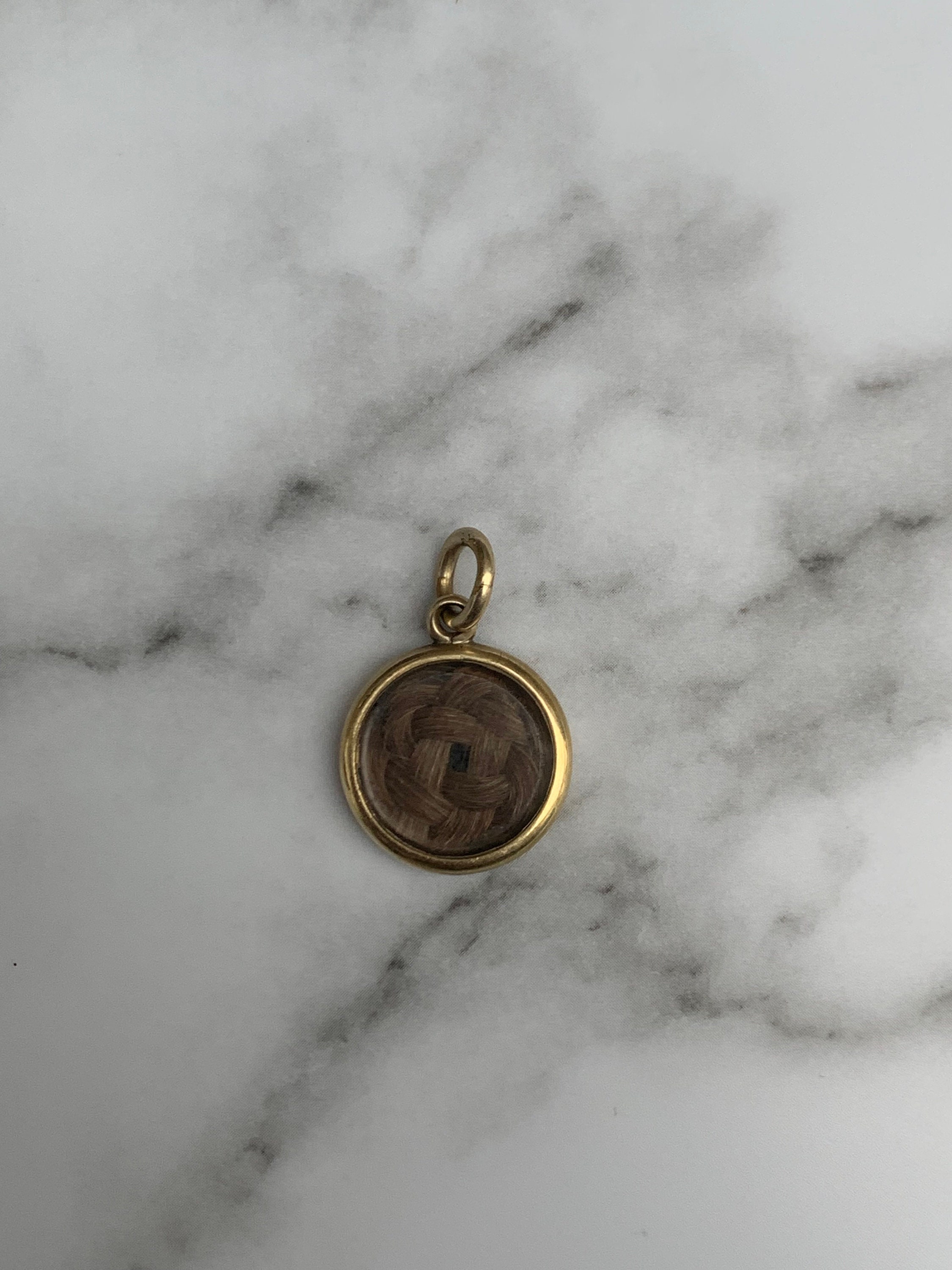 VICTORIAN LOCKET Hair Locket Glass Antique Gold Locket Etsy