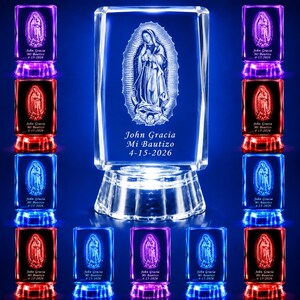 Our Lady of Guadalupe (12 Pieces)  Nuesta Señora De Guadalupe Baptism, Mi Bautizo, Wedding, Nuestra Boda  Personalized Laser Engraving 091L