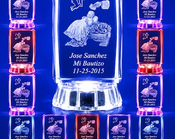 Baptism Gifts (12 PCS) Christening, Bautizo Christening Recuerdos de Bautizo en estados unidos Personalized Custom Laser Engraving 095L