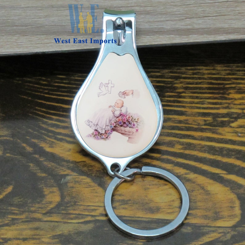 12 PCS Personalized Engraved Baptism Favor Baby Angel Nail Clipper and Bottle Opener Boys and Girls Recuerdos Bautizo Customized Gift image 6