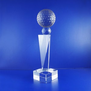 Golf Tournament Award PGA Championship Personalized Custom Laser Etched Engraving Crystal Trophy TH118-Gof