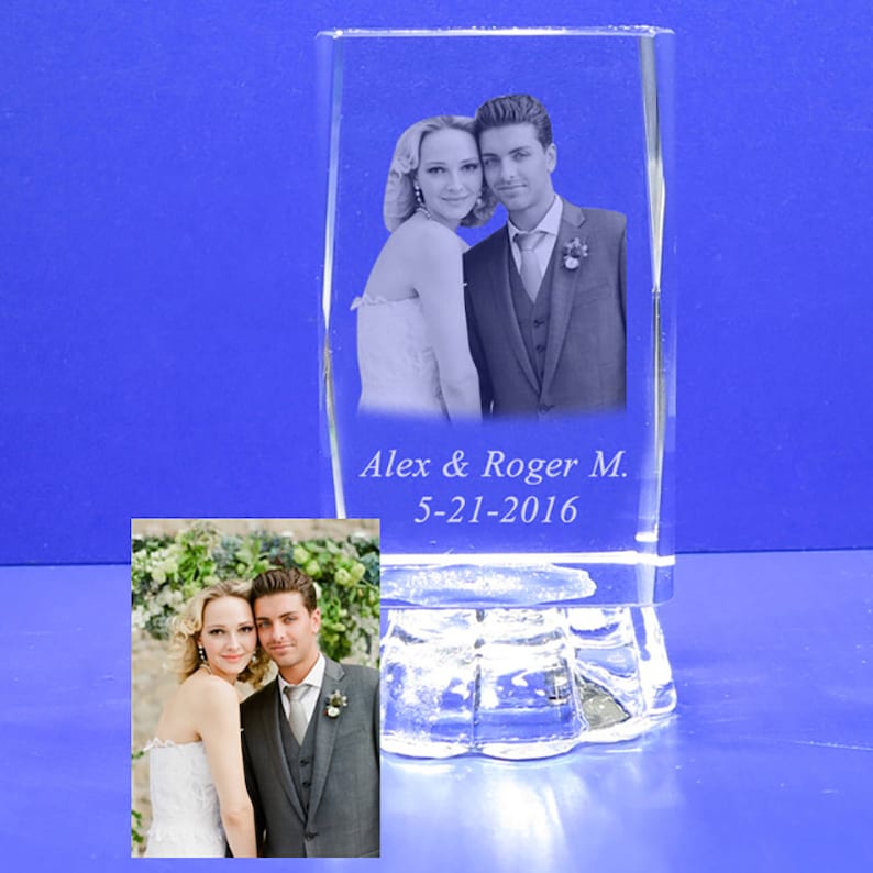 Personalized Custom 12 PCS Photo Laser Engraving for Baptism, Wedding, First Communion, Sweet 16. Quinceañera, Mis 15 Años image 10
