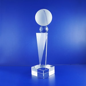 Baseball Sports Little League Personalized Custom Laser Etched Engraving Crystal Glass Championship Awards TH118-Bas