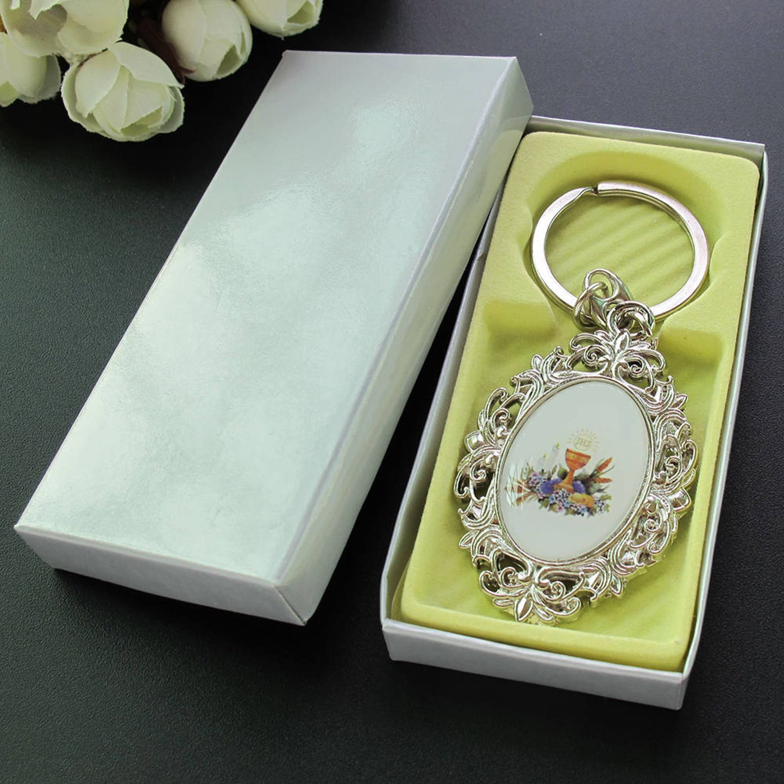 12 PCS First Communion Key Chains With Personalized Laser - Etsy