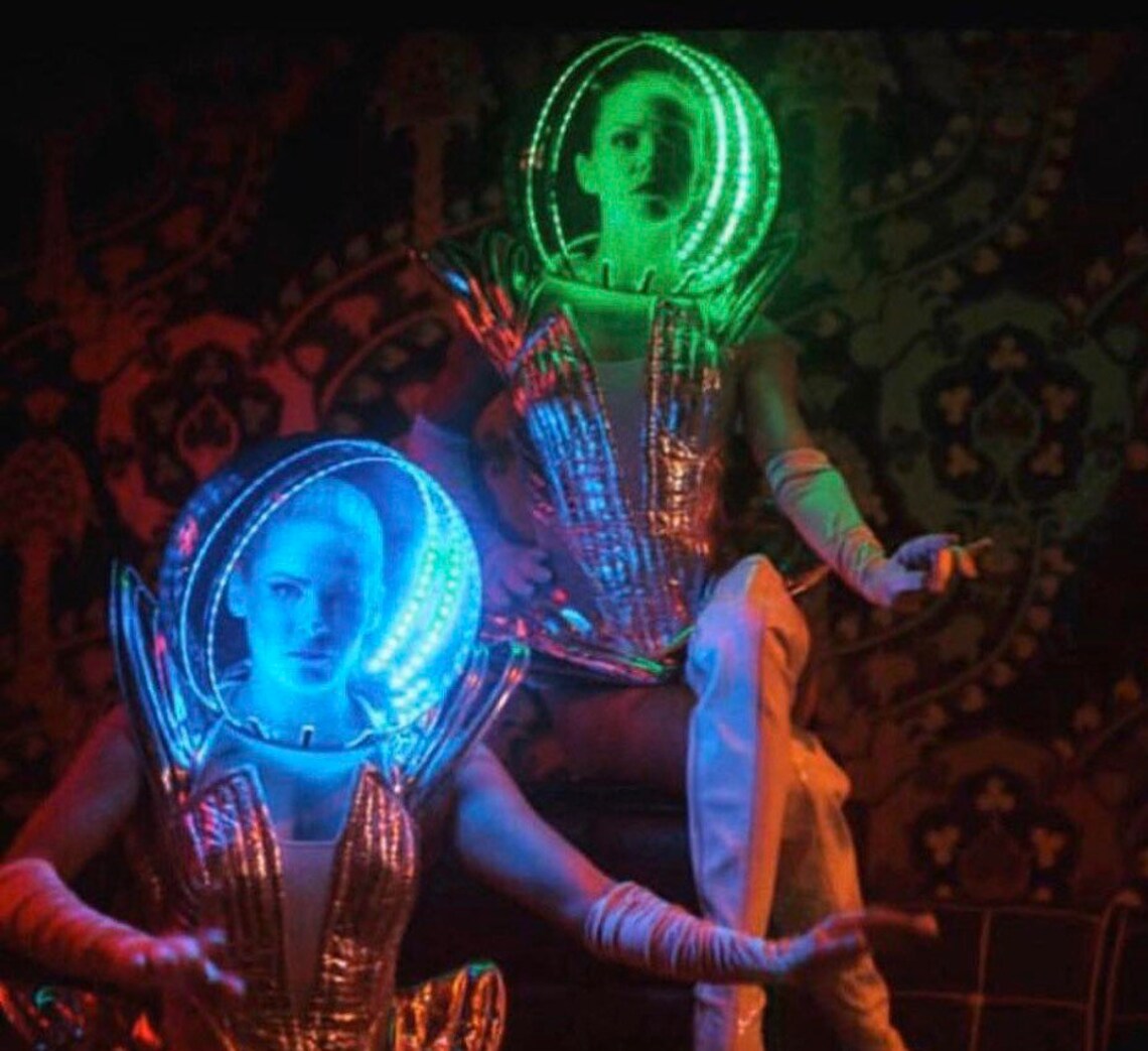 Led Space Helmet Etsy