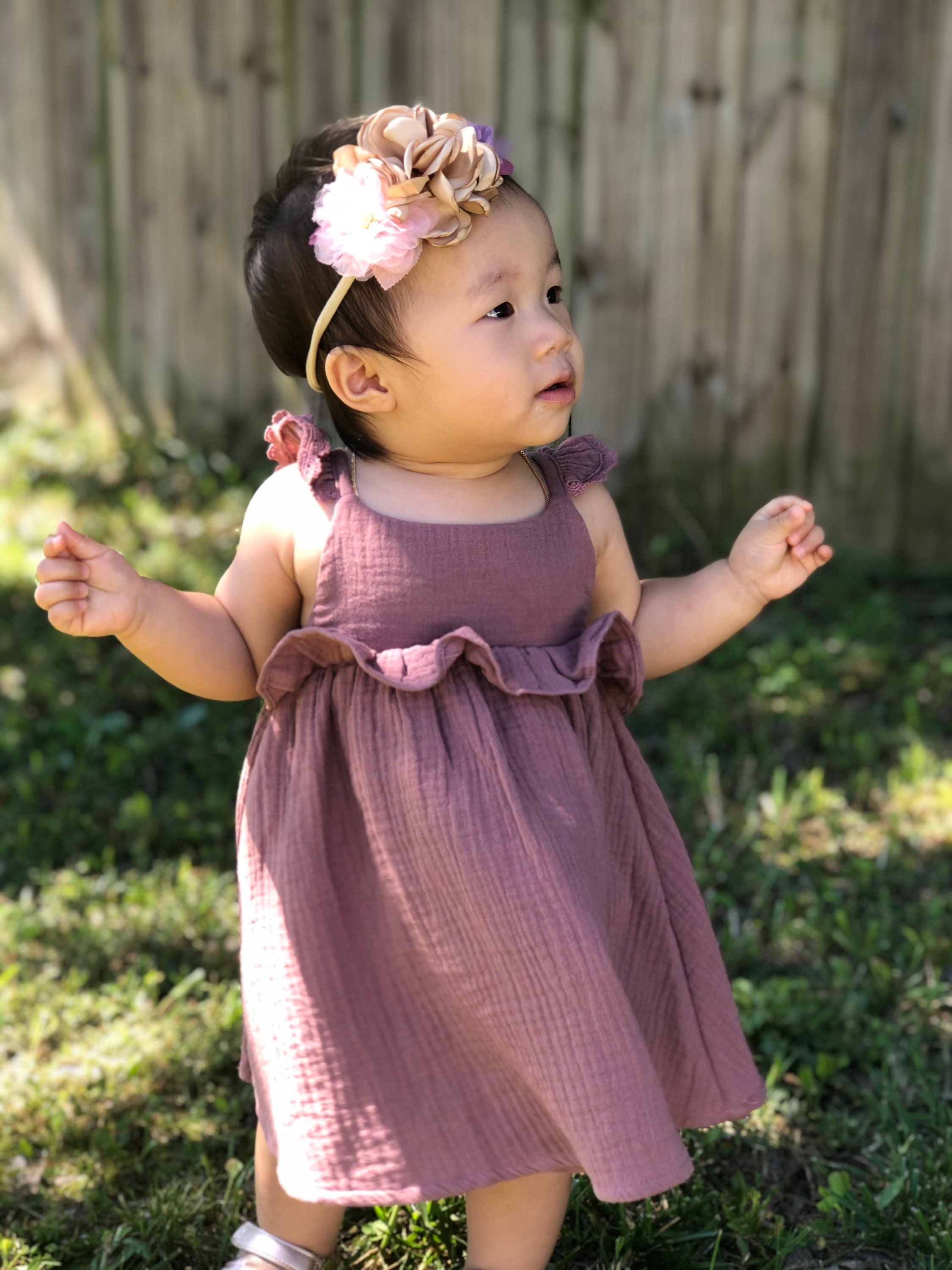 Toddler Girl Dress Baby dress Summer Dress Cotton Muslin Etsy