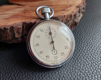 Cronometro vintage "Agat" 4282, 15 rubini, due quadranti, URSS/Da collezione, funzionante