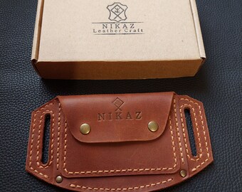 Belt Wallet Leather, Belt Card Holder, Belt Wallet for