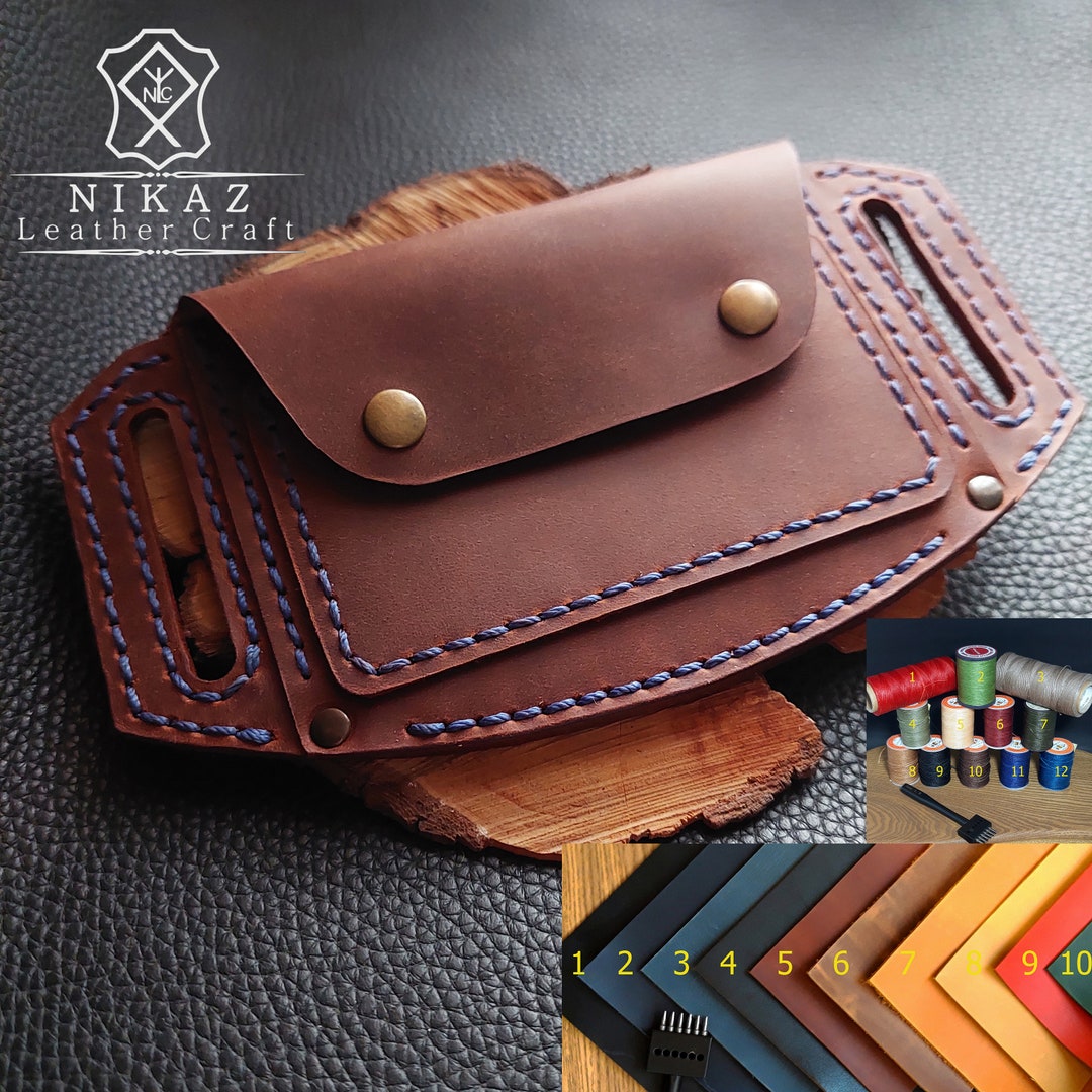 Leather Belt Wallets for Men all Colors Wallet on Belt Etsy