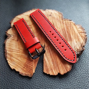 Stylish Leather Watch Straps 16mm, 18mm, 20mm, 22mm, 24mm - Upgrade Your Timepiece with Italian Craftsmanship (К027)