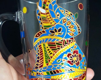 Hand-Painted Personalized Elephant Coffee Mug