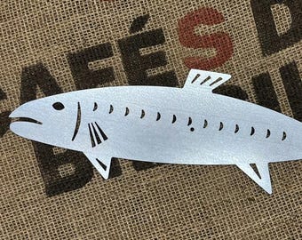 Riba - Decorative Galvanized Steel Fish Ornament