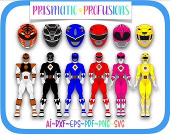Download Power rangers svg | Etsy
