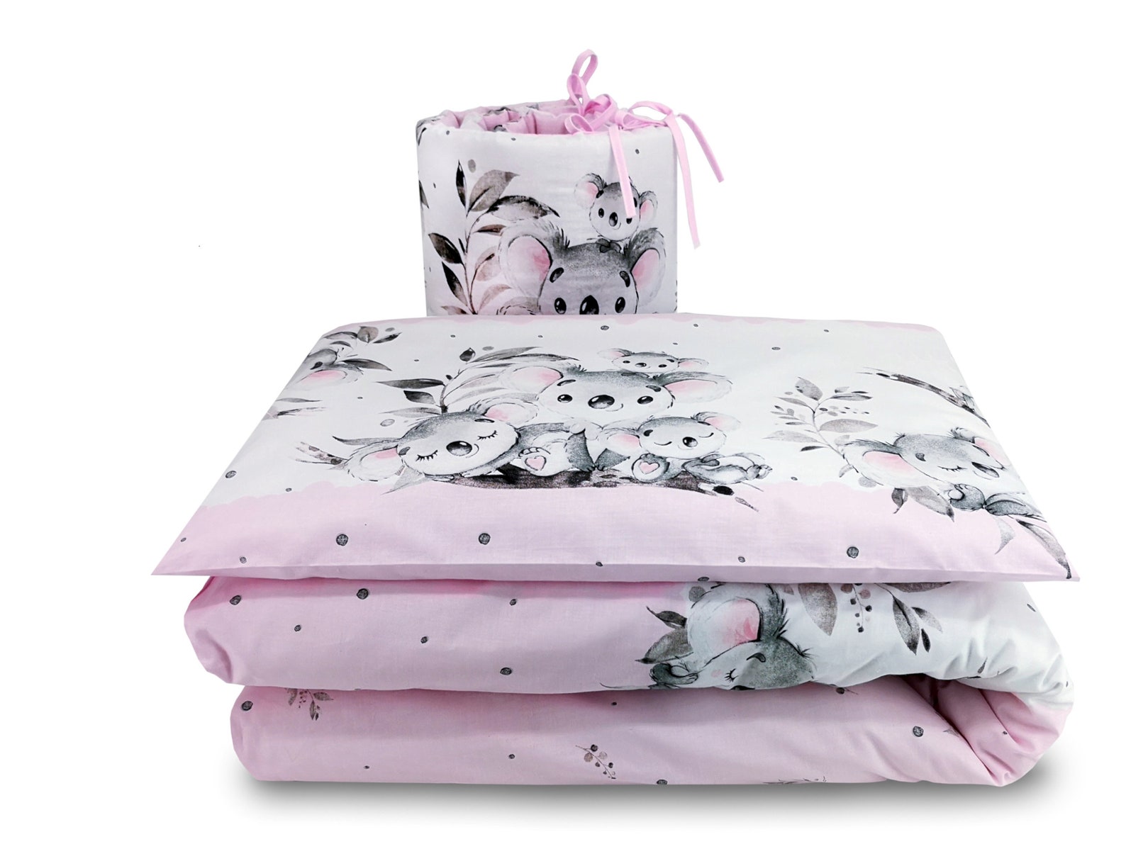BABY BEDDING duvet set PINK Koala 3 or 5 pcs set inc Duvet Etsy