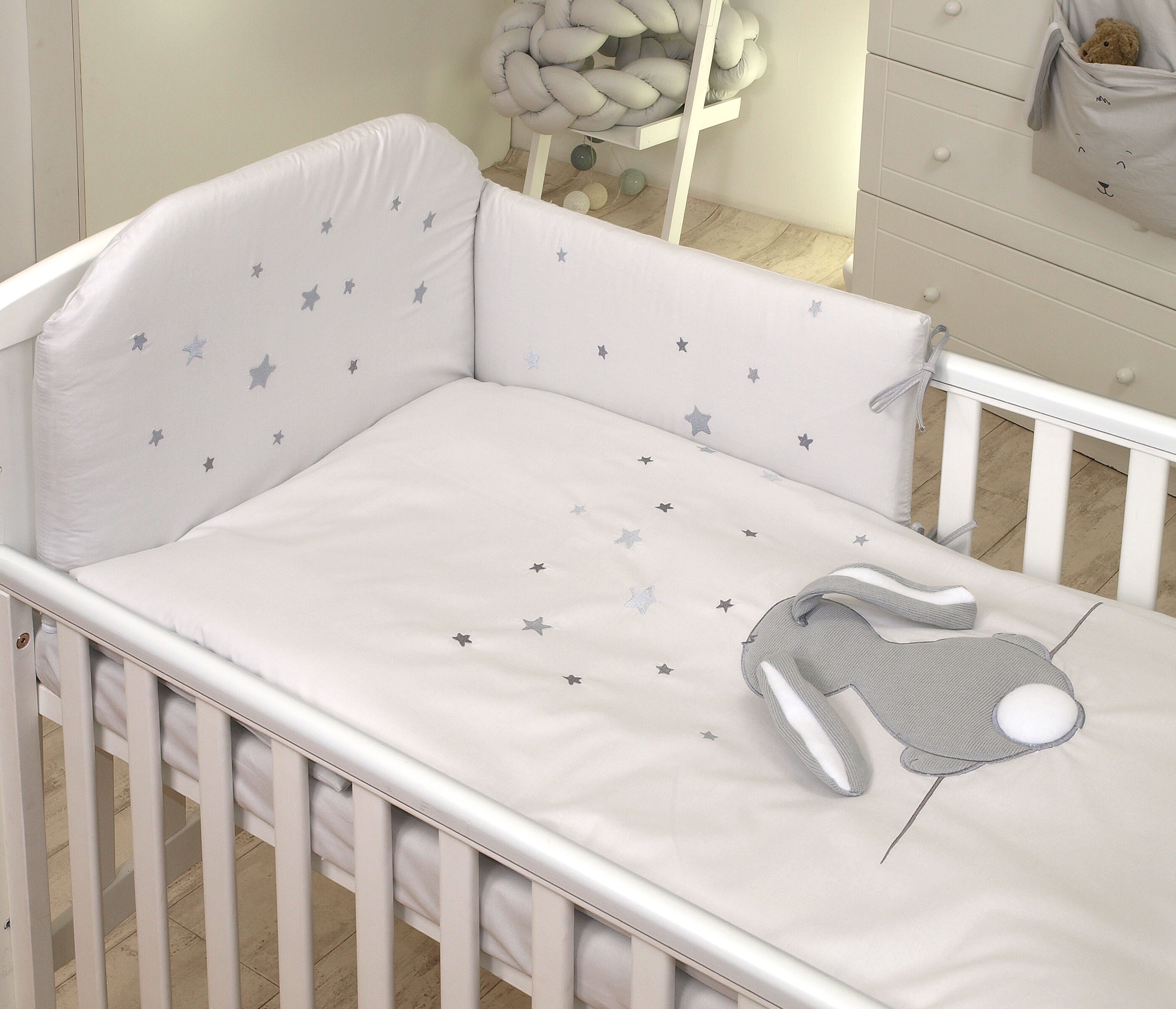 SleepandHug Luxury 3 or 5 pieces Embroidered Baby Bedding Etsy