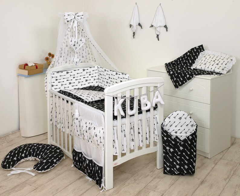 Baby Cot Bed Set Fit Cot 120x60 Cm Or Cot Bed 140x70 Etsy