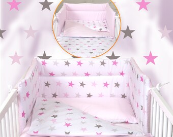 blush cot bedding