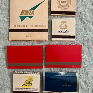 SHIPS FREE Instant vintage matchbook collection - airline and cruise