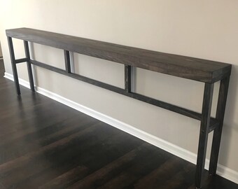 extra long console table rustic foot 108 long console table etsy extra long console table rustic foot 108 long console table etsy