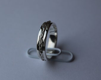 Silverring i platina