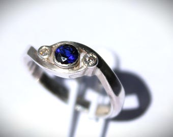 Lab Safir Silverring