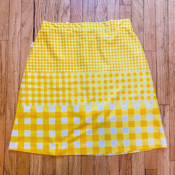 Vintage 1970s Jantzen Super Cute Yellow & White P… - image 3