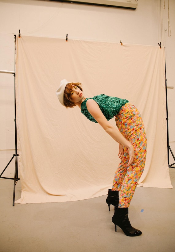 Vintage Moschino Couture! Floral Pants