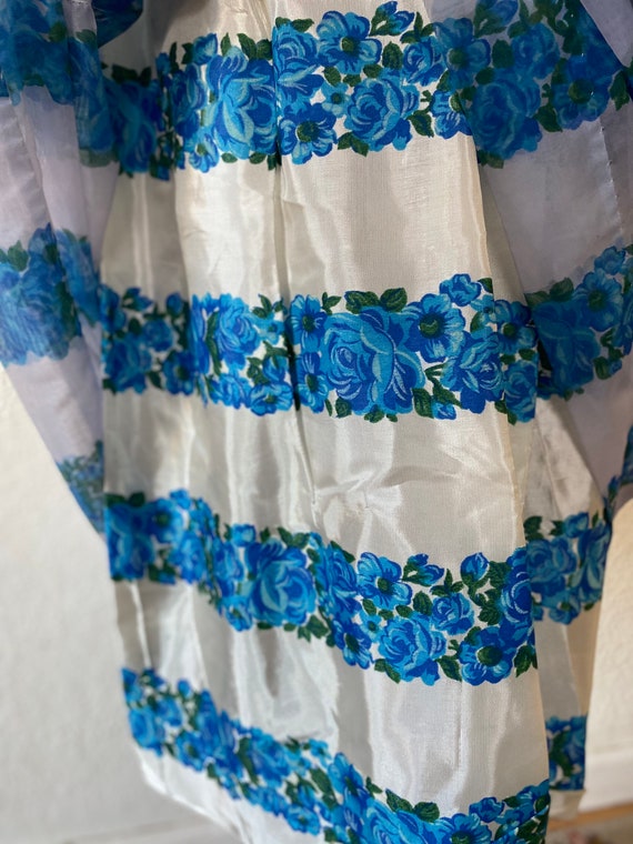 Vintage 1950s Beautiful Mode O’ Day Blue Floral S… - image 7