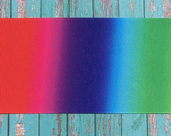 1.5 de pulgada de cinta de Grogrén Cabello Moño suministros al por mayor Arco Iris Ombre estrellas