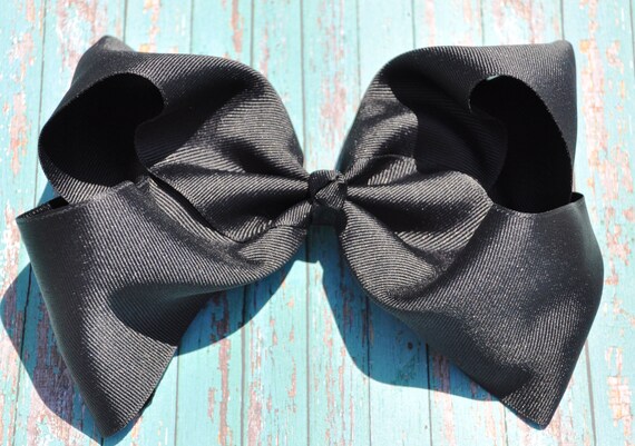 Large Black Hair Bow Black Hair Bows Large Hair Bows For Etsy