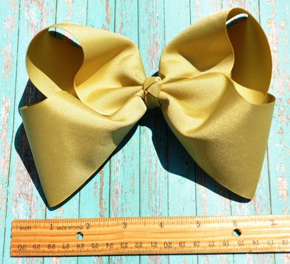 Large Gold Hair Bow Gold Hair Bows Large Hair Bows For Etsy