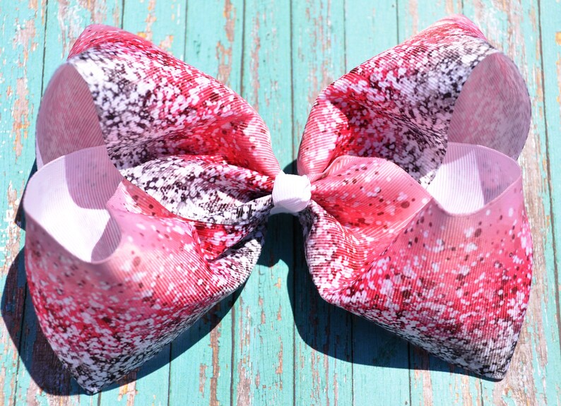 Large Pink Hair Bow Pink Hair Bows Large Hair Bows For Etsy