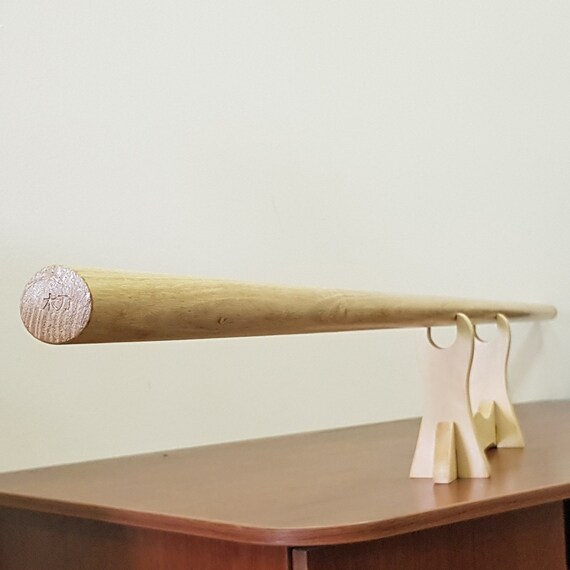 Wooden Bo long pole stick 182 cm 71,7/" White acacia - Robinia