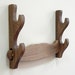 Wooden Wall Mounted Sword Katana Bokken Holder - Natural Wood Weapon Display Holder - 2 layers 