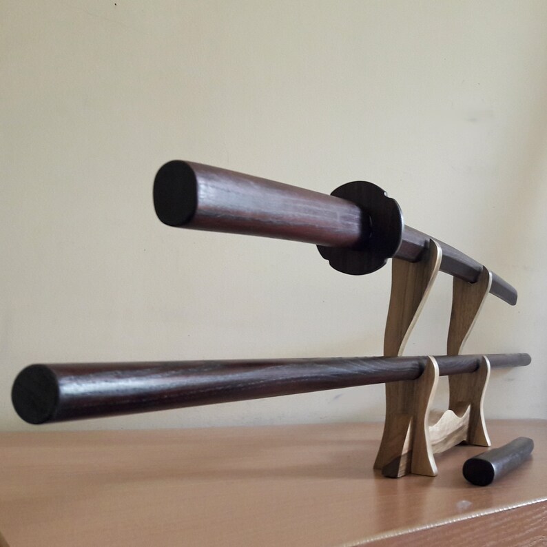 A Set of Wooden Weapons for Aikido Bokken Daito 102 Cm Etsy