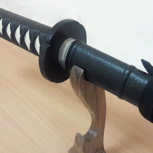 Wooden daito bokken with tsuba, saya and tsukamaki shops - Japanese sword 102 cm (40.1