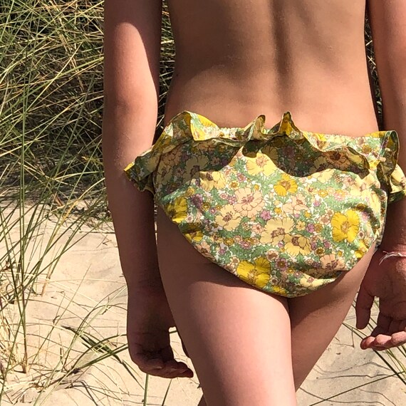 Maillot de bain bébé fille en Liberty