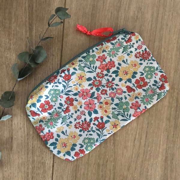 Trousse pochette en tissu Liberty Anabelle