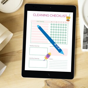EDITABLE Spring Cleaning Checklist, Cleaning Checklist, Cleaning ...