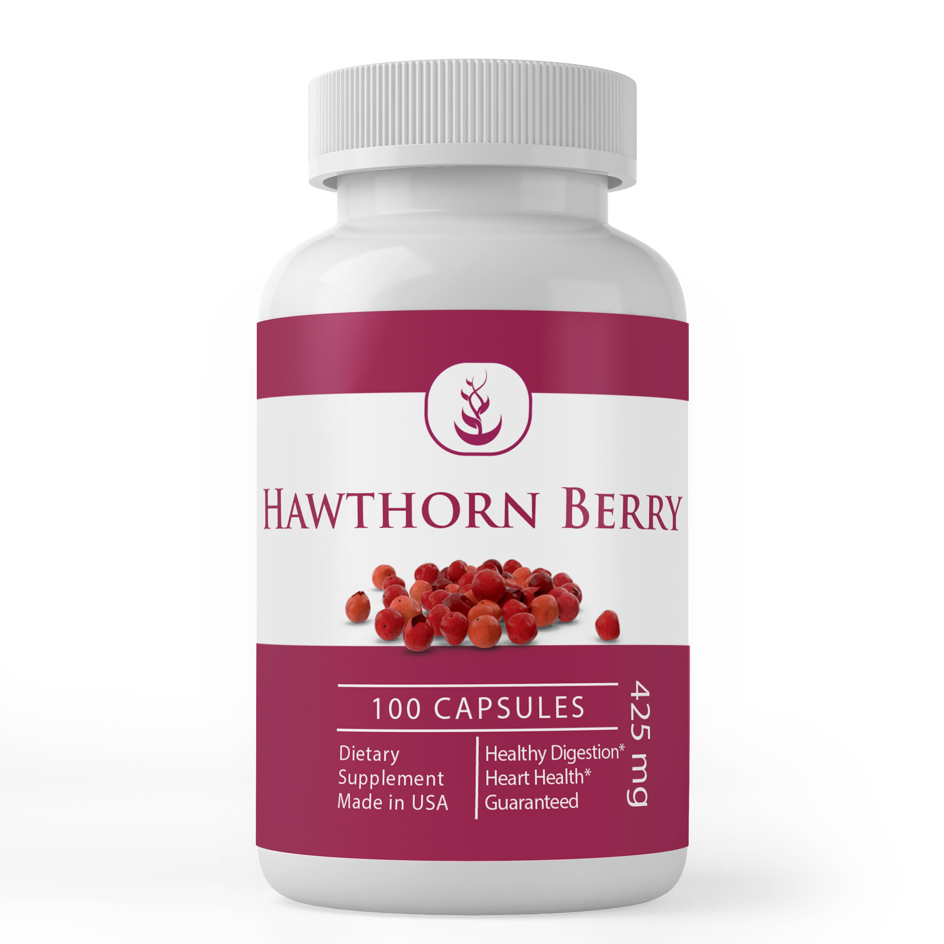 Hawthorn Berry Extract 100 Capsules 425 mg/Serving Etsy