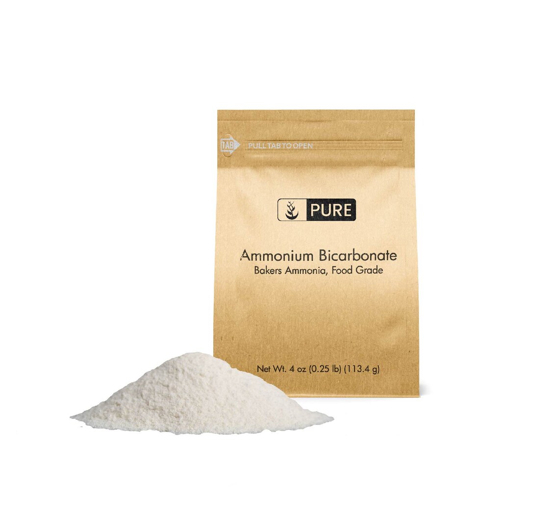 Ammonium Bicarbonate 4 oz Bakers Ammonia Food Grade Etsy