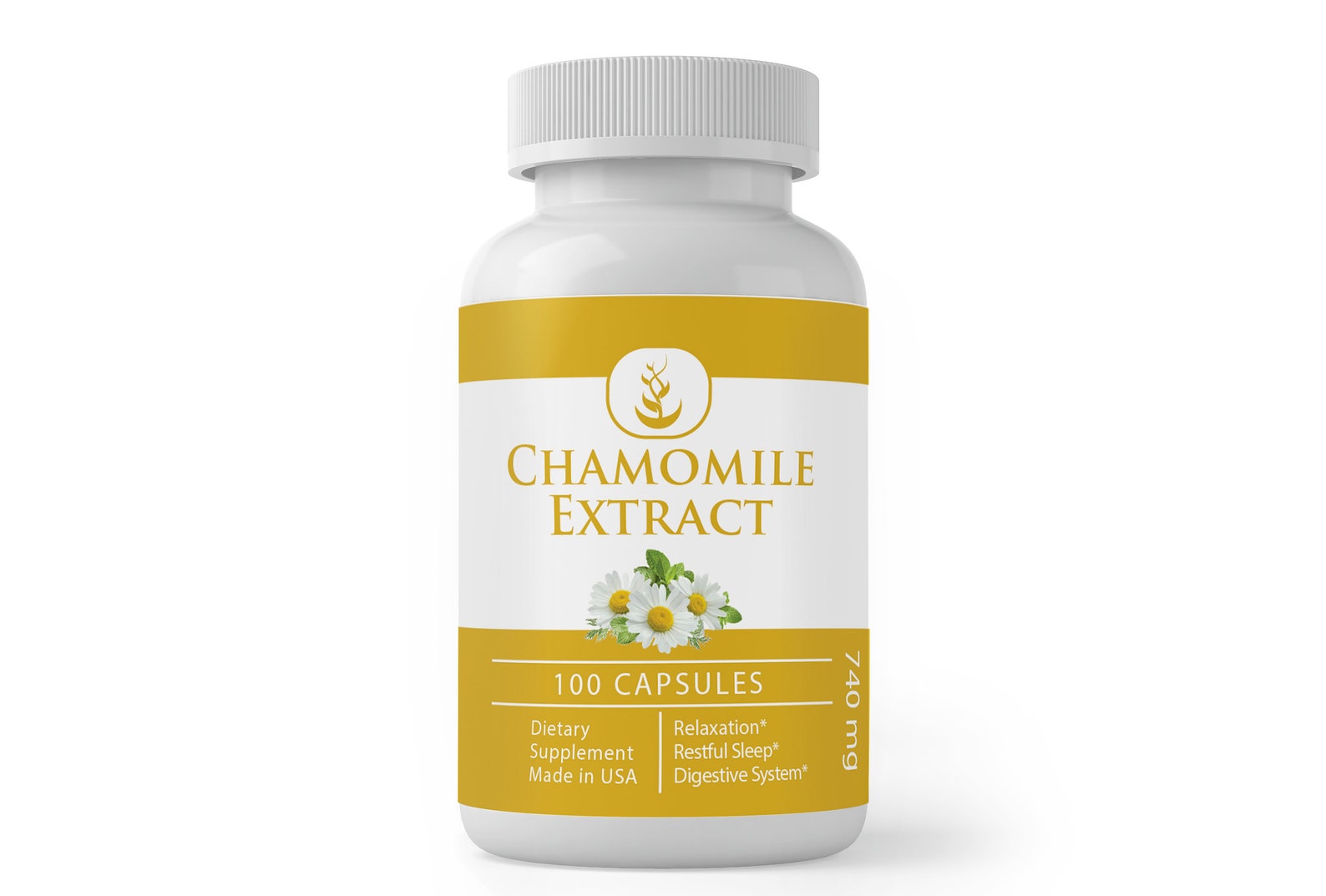 Chamomile Extract 100 Capsules 740 mg/Serving Etsy