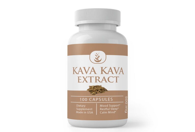 Kava Kava Extract 100 Capsules 500mg/Serving Etsy