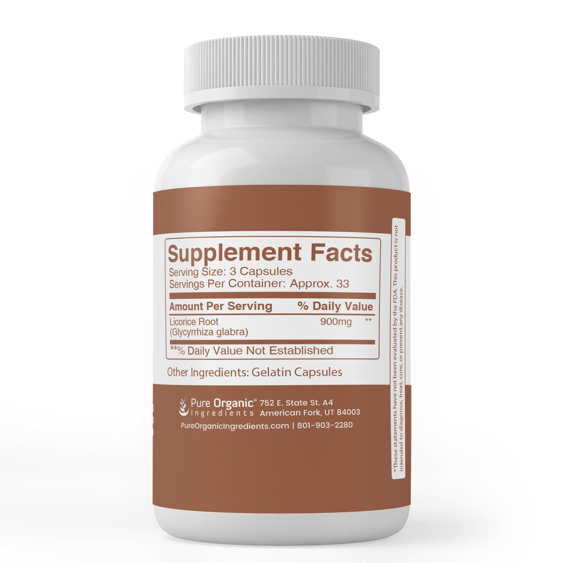 Licorice Extract 100 Capsules 900 mg/Serving Etsy