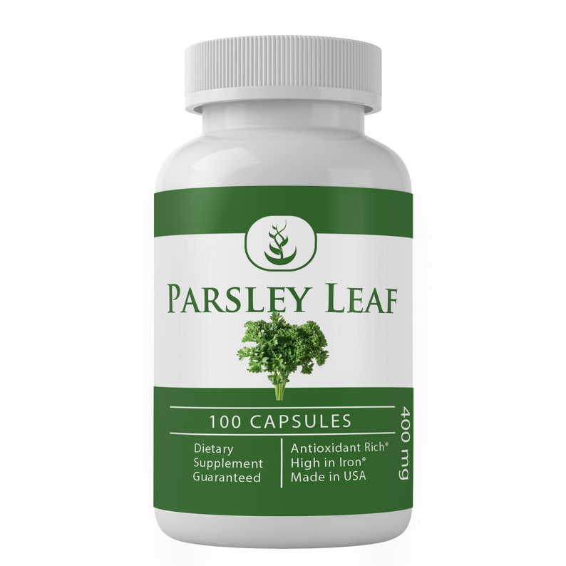 Parsley Capsules 400 mg Per Serving Etsy