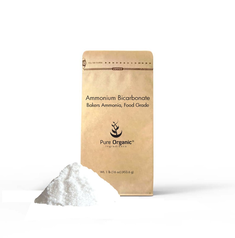 Ammonium Bicarbonate 11 oz Bakers Ammonia Food Grade Etsy
