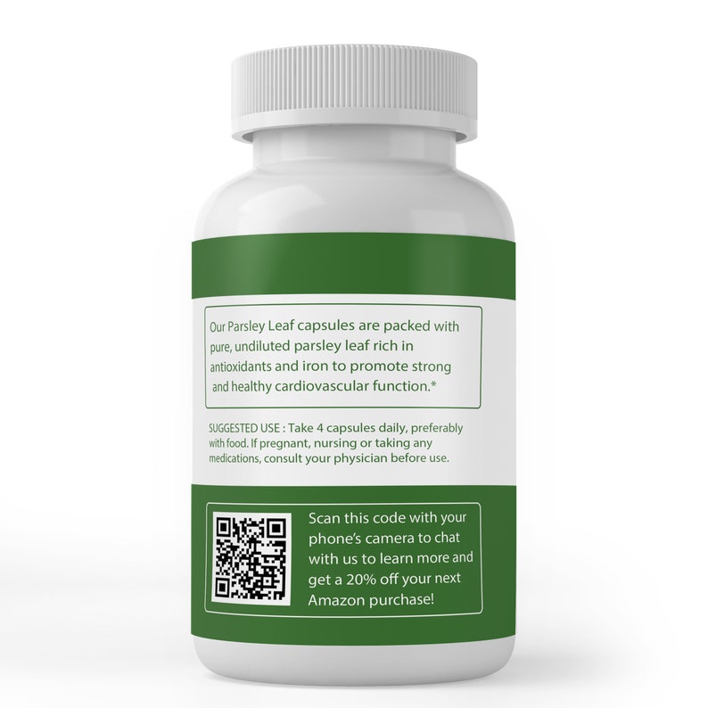 Parsley Capsules 400 mg Per Serving Etsy