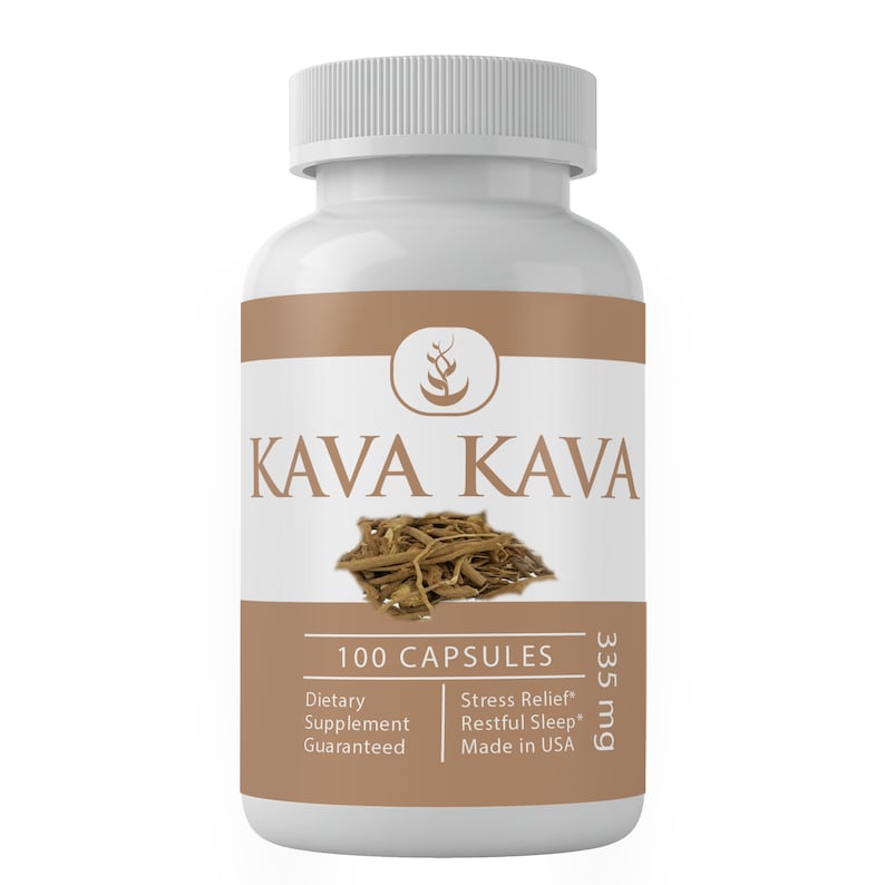 Kava Kava Extract Capsules 335 mg per serving Etsy